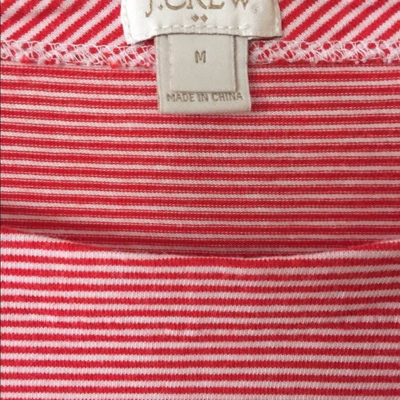 J. Crew red and white top - Picture 4 of 4